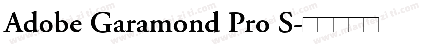 Adobe Garamond Pro S字体转换